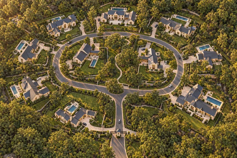 Site plan of Blue Ridge Estate with ten homesites