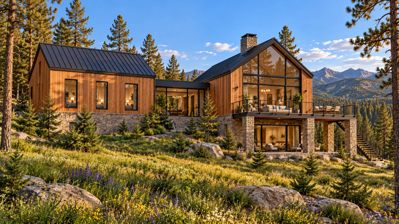 The meadow side